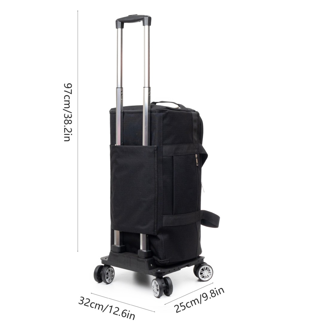 Дорожная сумка – органайзер, многофункциональная,  20–35 литров, белый +колесная база (4 колеса)