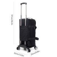 Дорожная сумка – органайзер, многофункциональная,  20–35 литров, белый +колесная база (4 колеса)