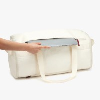 Дорожная сумка – органайзер, многофункциональная,  20–35 литров, белый +колесная база (2 колеса)