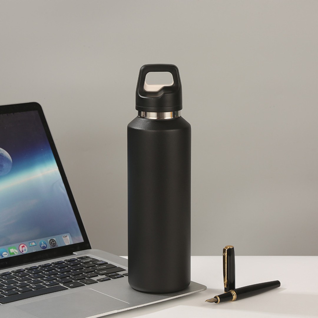 Термобутылка из нержавеющей стали 316L, 600 мл, черный
