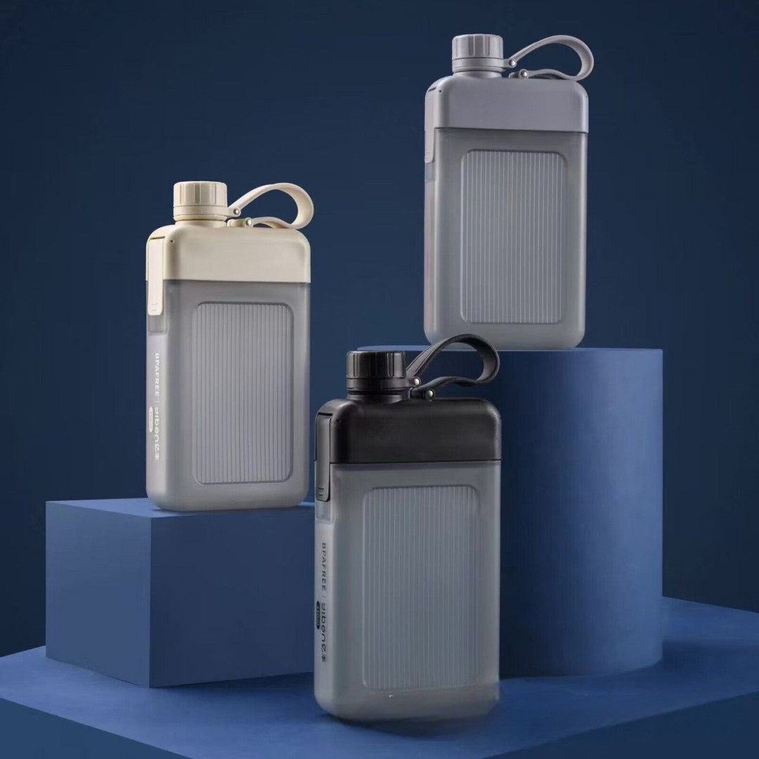 Портативная фляжка, универсальная, 450 мл, розовая