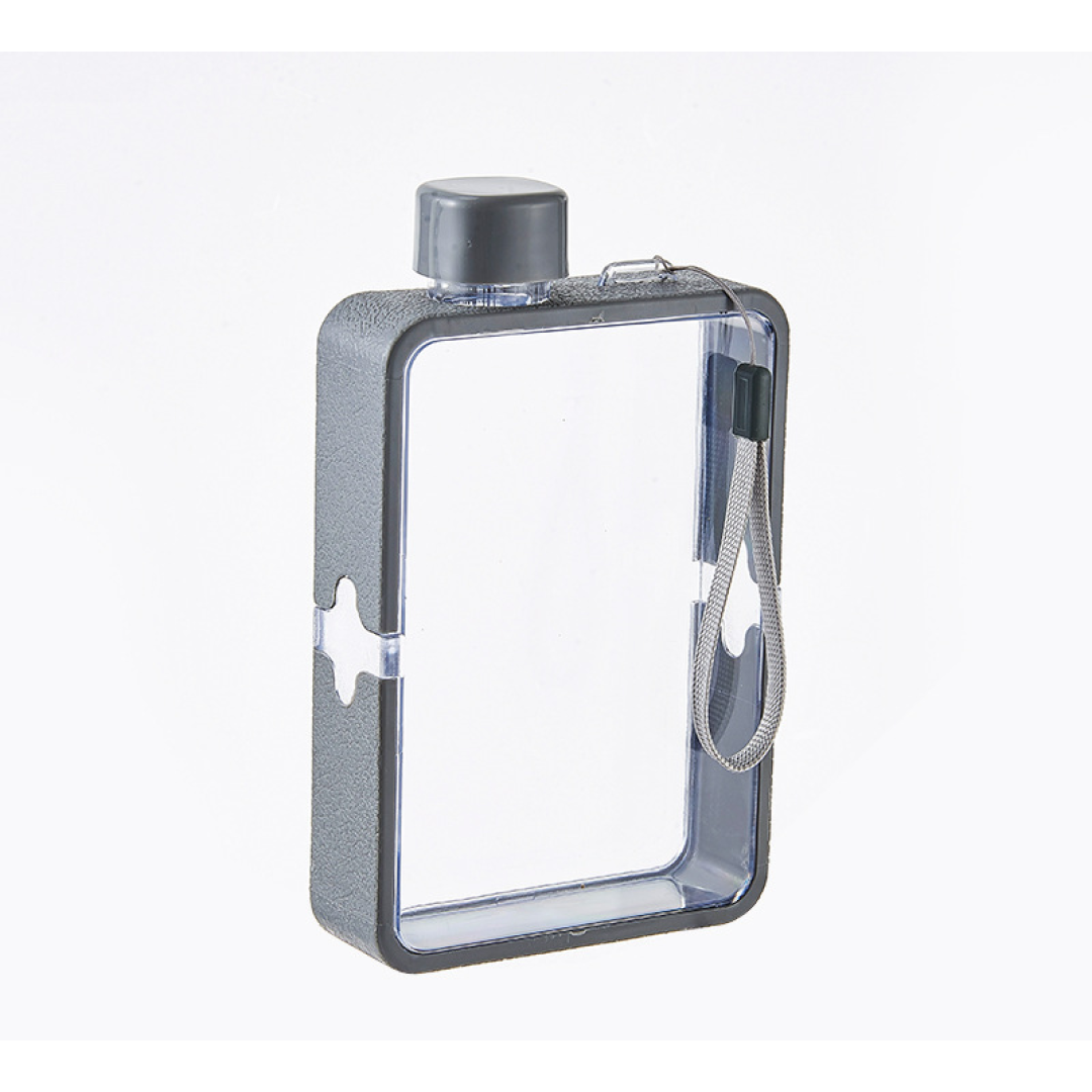 Квадратная бутылка для воды, портативная, 380 мл, в ассортименте