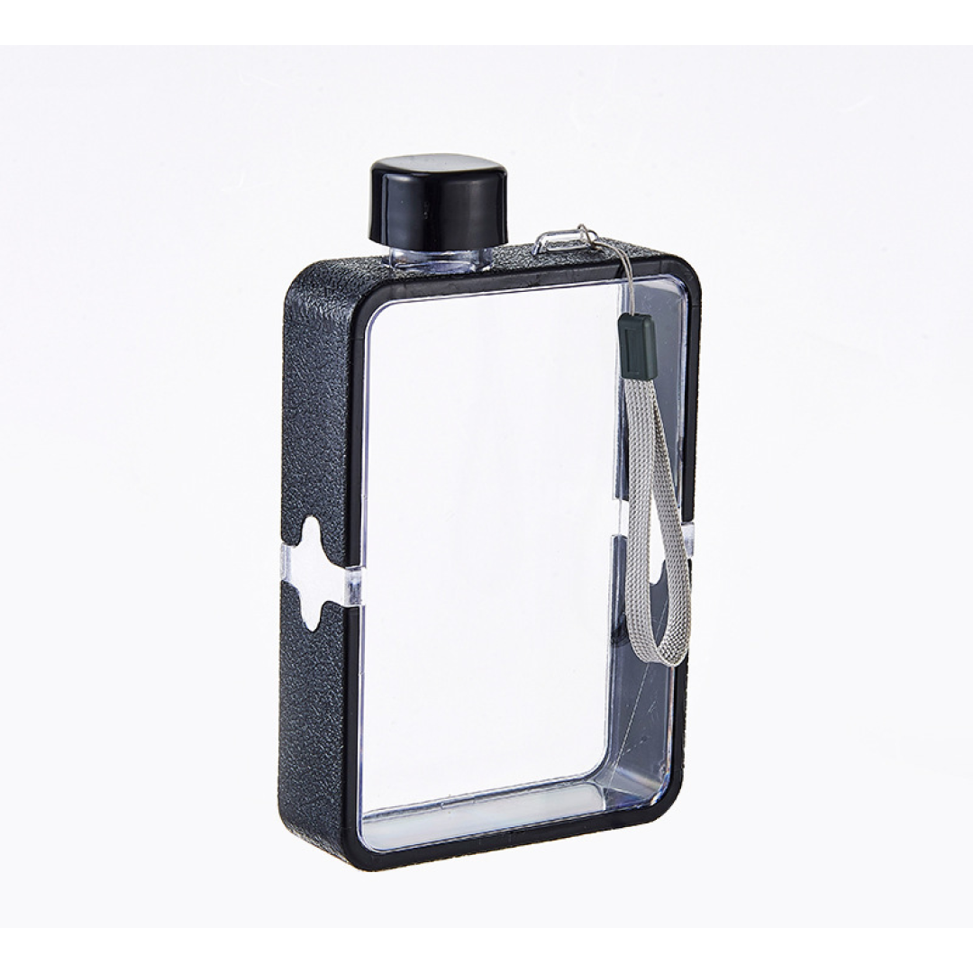 Квадратная бутылка для воды, портативная, 380 мл, в ассортименте