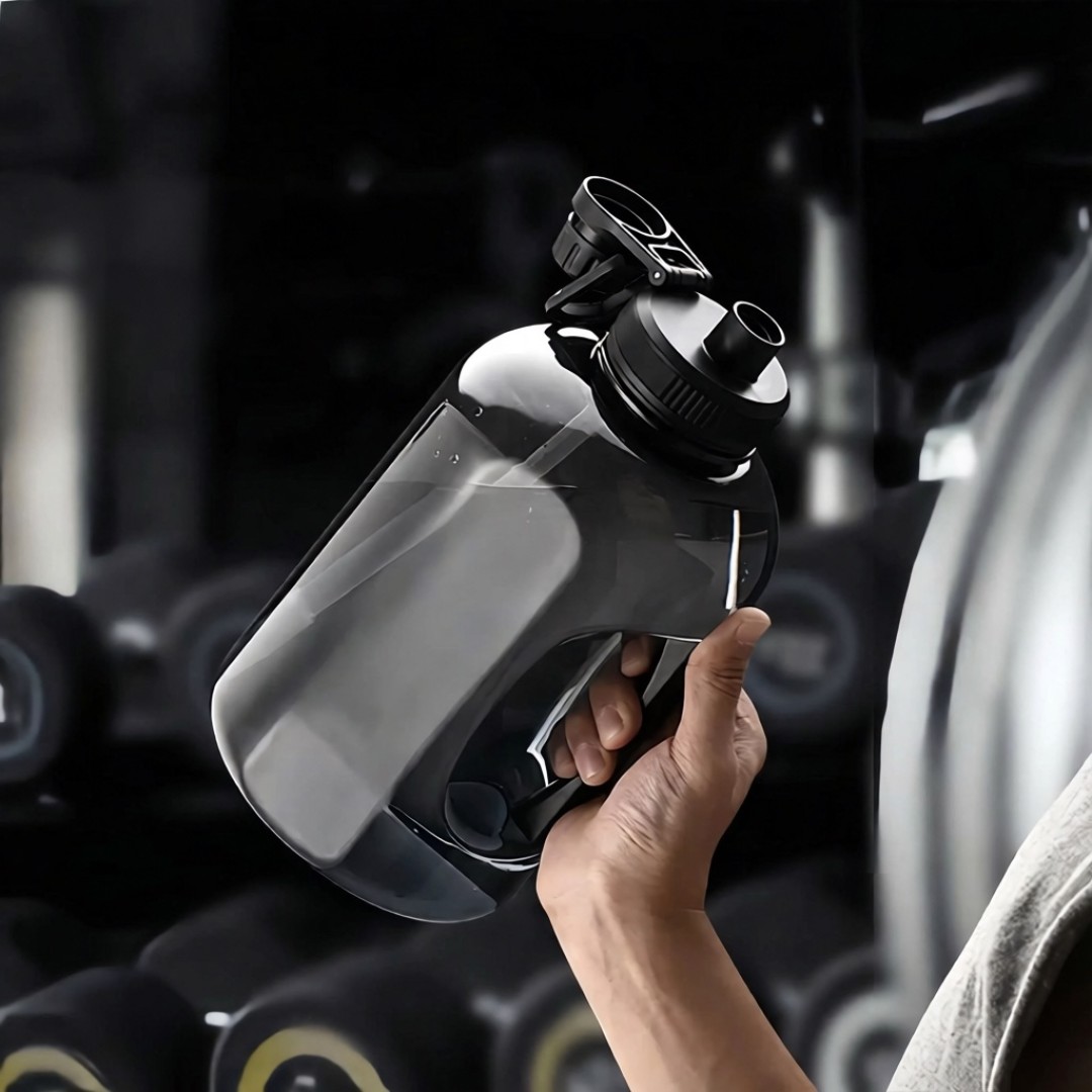 Спортивная бутылка для воды высокой емкости, 2500 мл, розовый