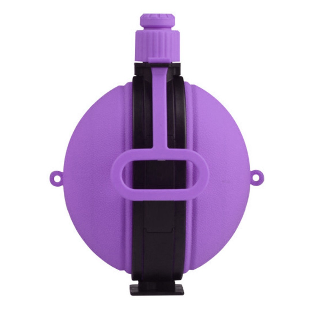 Фляжка с компасом, складная, портативная, 580 мл, фиолетовый