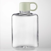 Квадратная фляжка для воды Ainmei, 500 мл, зеленая