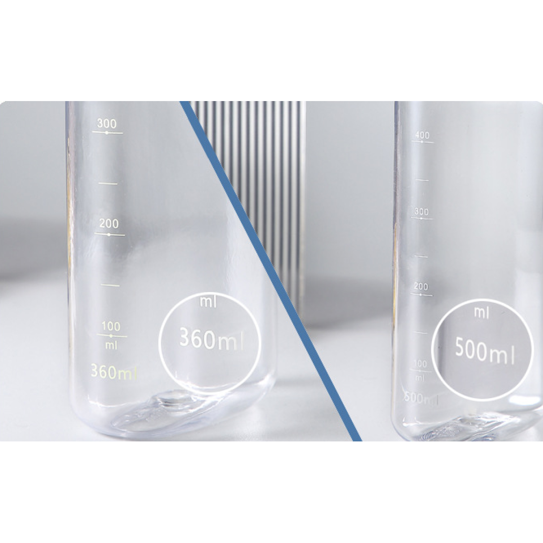 Квадратная фляжка для воды Ainmei, 500 мл, белая