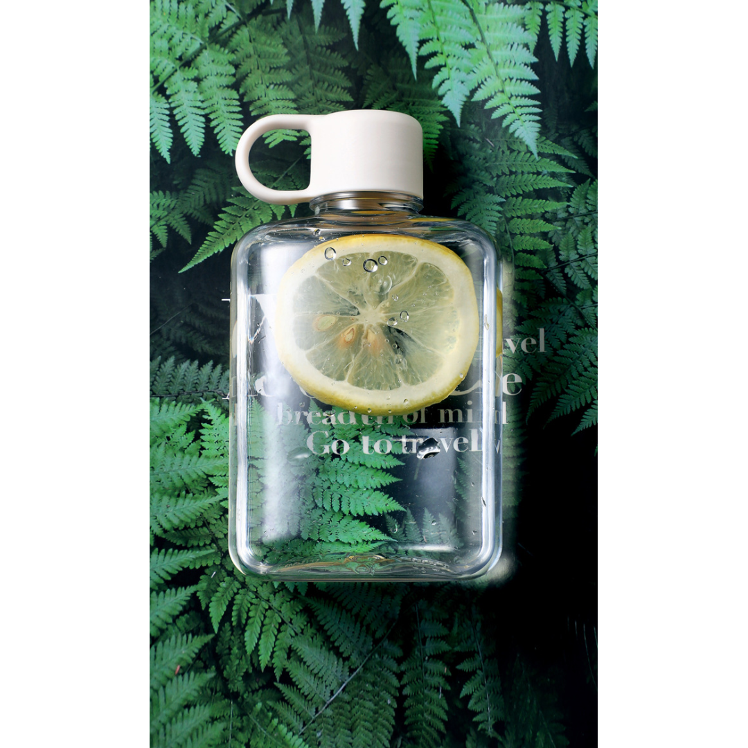 Квадратная фляжка для воды Ainmei, 500 мл, белая