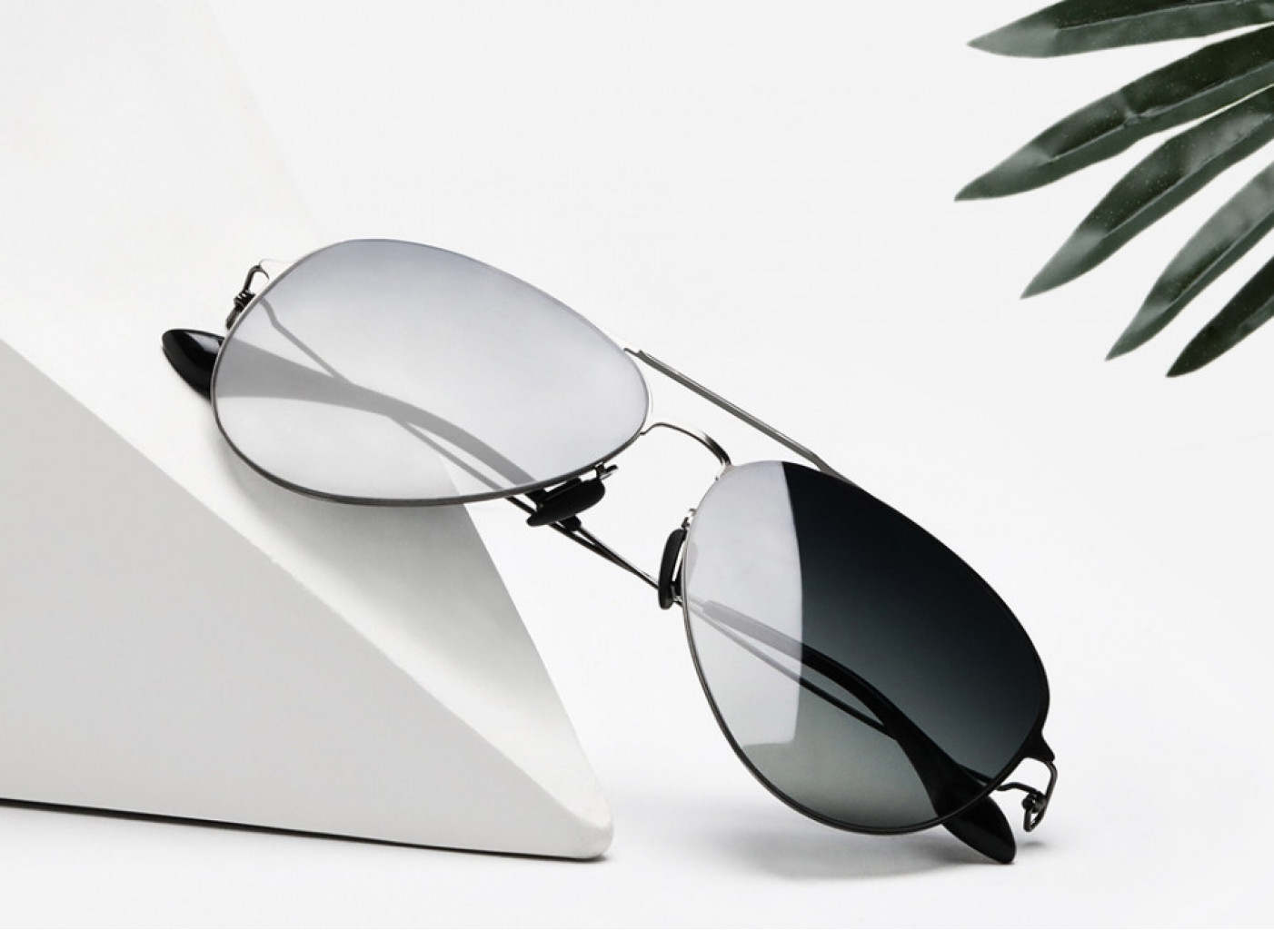 Солнцезащитные очки Xiaomi Mijia Aviator Sunglasses Pro Oval Frame Gradient Gray (TYJ04TS)