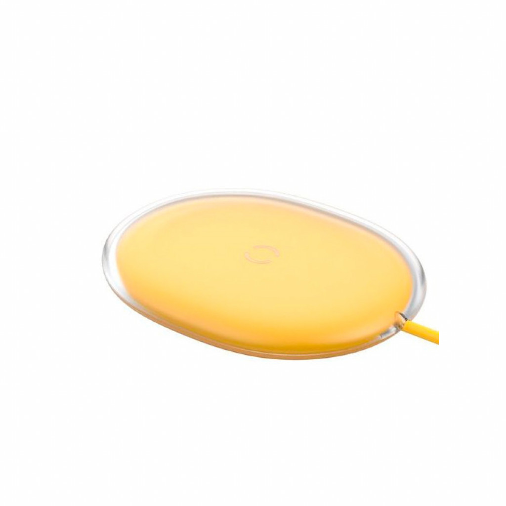 Беспроводное зарядное устройство 15W Baseus Jelly Wireless Charger, Yellow (WXGD-0Y)