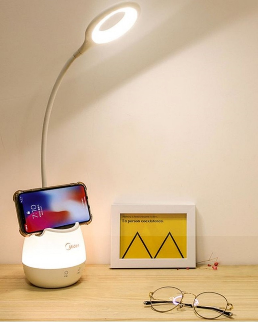 Настольная лампа с подставкой Xiaomi Midea Pen Holder Table Lamp White