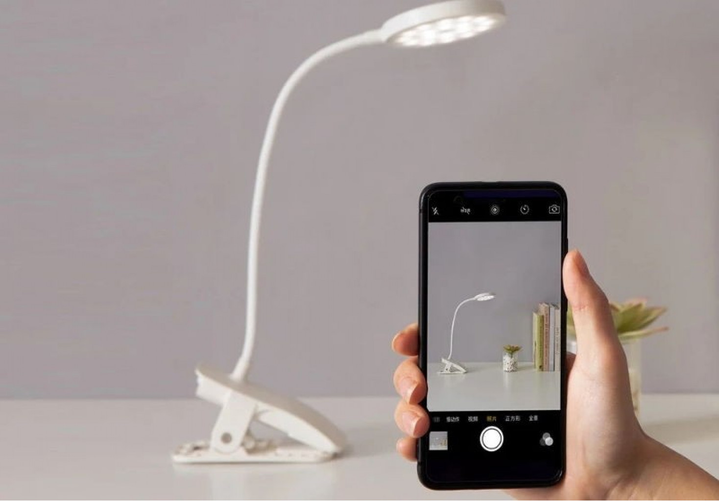 Настольная лампа Xiaomi Portable LED Charging Clamping Lamp White (DK-00370)