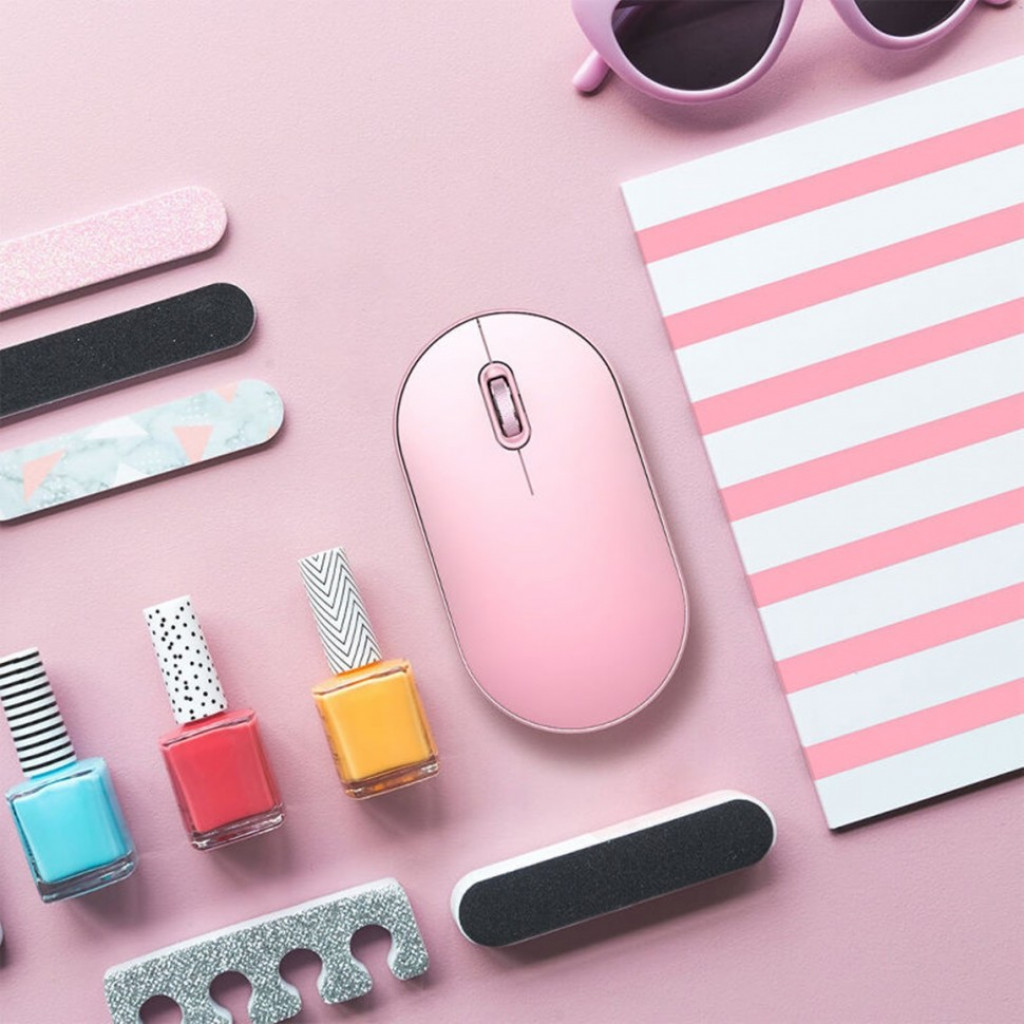 Беспроводная мышь Xiaomi MiiiW Mouse Bluetooth Silent Dual Mode, Pink (MWWHM01)