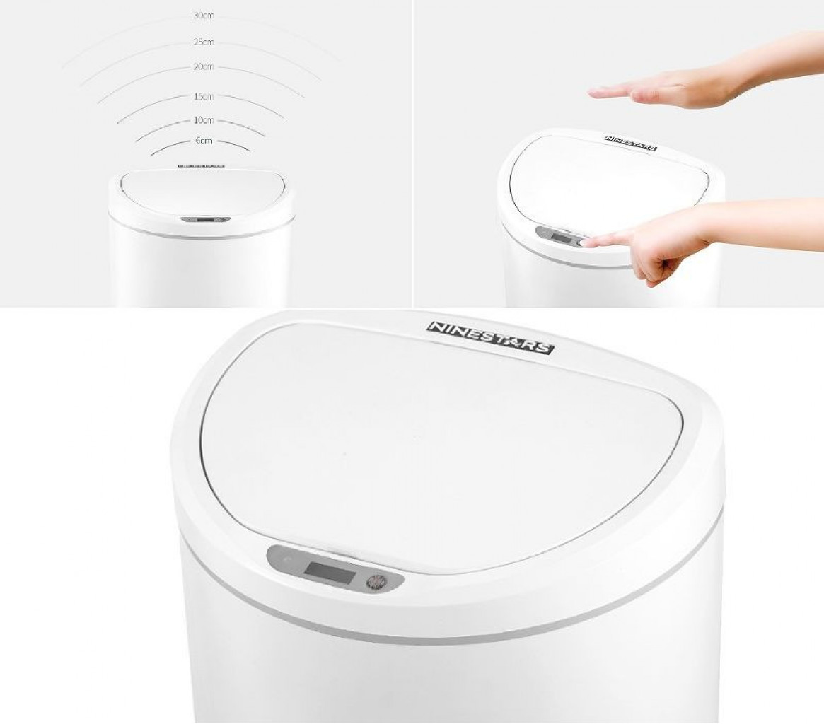 Умная корзина для мусора Xiaomi Ninestars Sensor Trash Can White (DZT-10-29S)