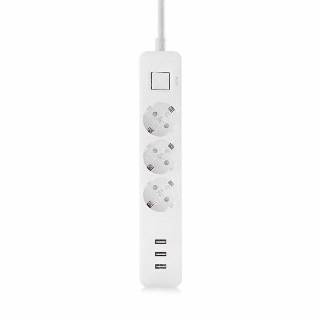 Удлинитель Xiaomi Mi Power Strip 3 White (XMCXB01QM)