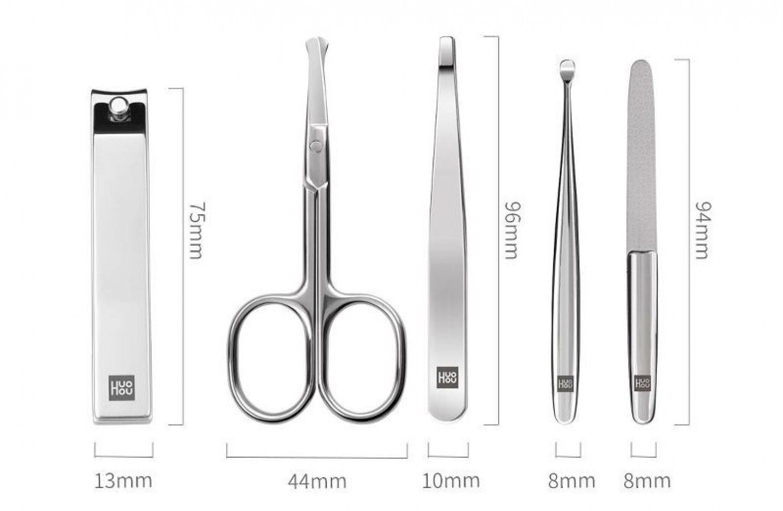 Маникюрный набор Xiaomi Huo Hou Nail Clippers Set Brown (HU0061)