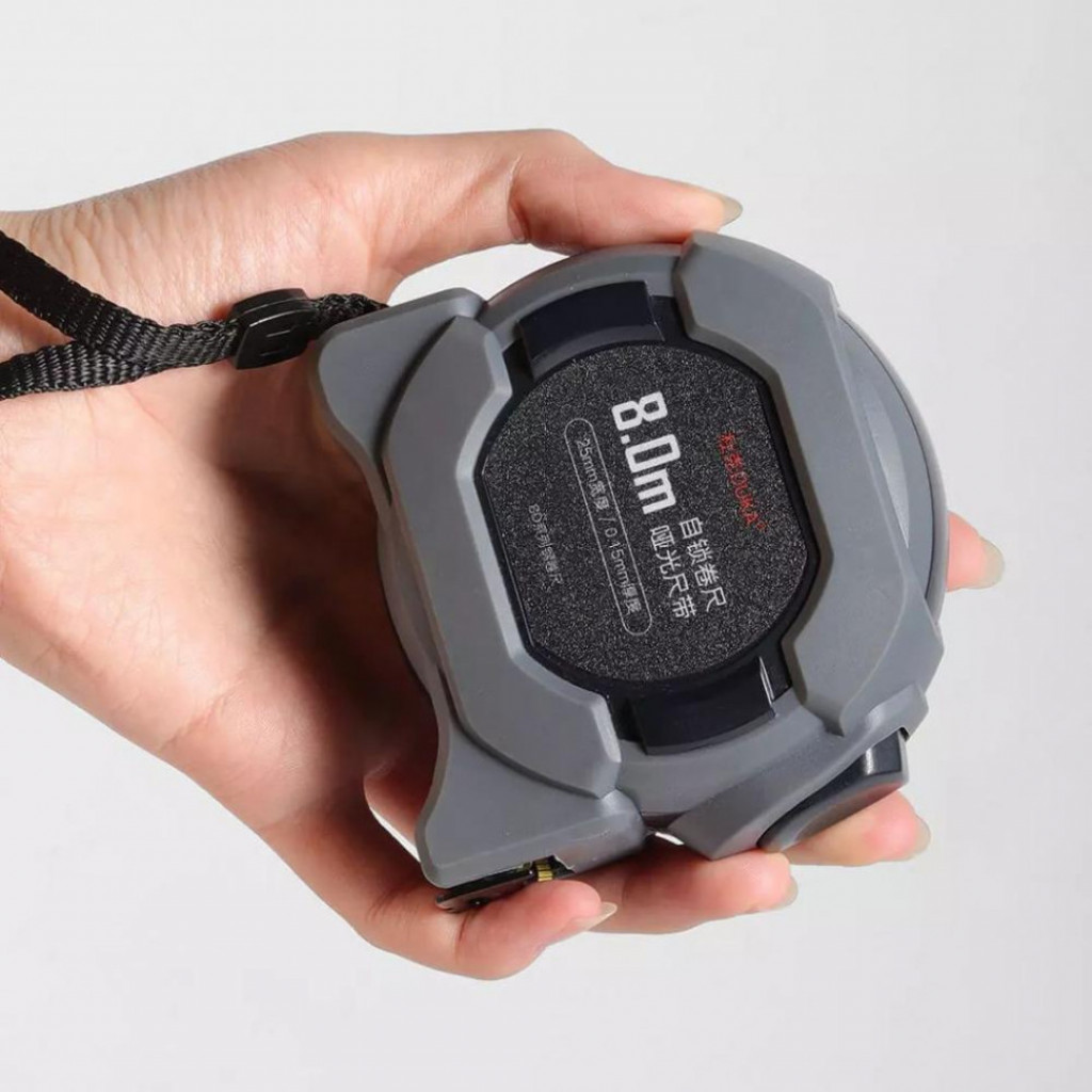 Стальная противоударная рулетка Xiaomi DUKA SD 8m Precision Steel Tape Measure Gray