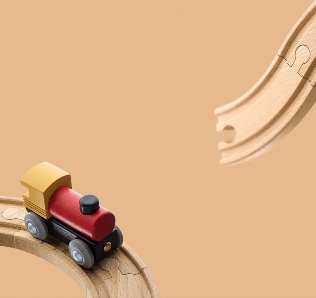 Комплект железная дорога Xiaomi Mitu Toy Train Set Light wood (MTWJ02MT)