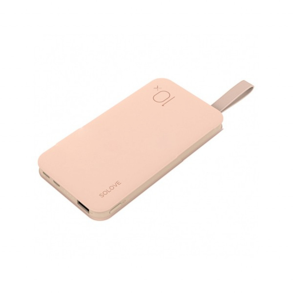 Внешний аккумулятор Xiaomi Solove Power Bank X8 10000 mAh, Pink (X8P)