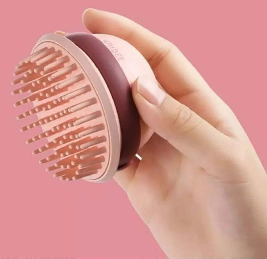 Массажная расческа антистатическая Xiaomi Kribee Electric Massage Comb Pink (EP1164-3C)