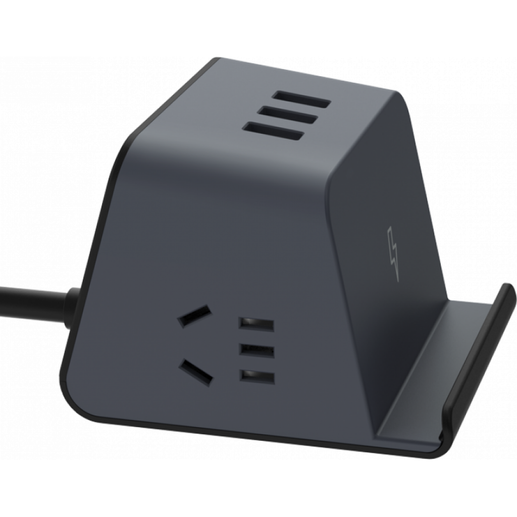 Беспроводное зарядное устройство с портами 2в1 Aigo Wireless Sharging Socket Black (M0230Q)