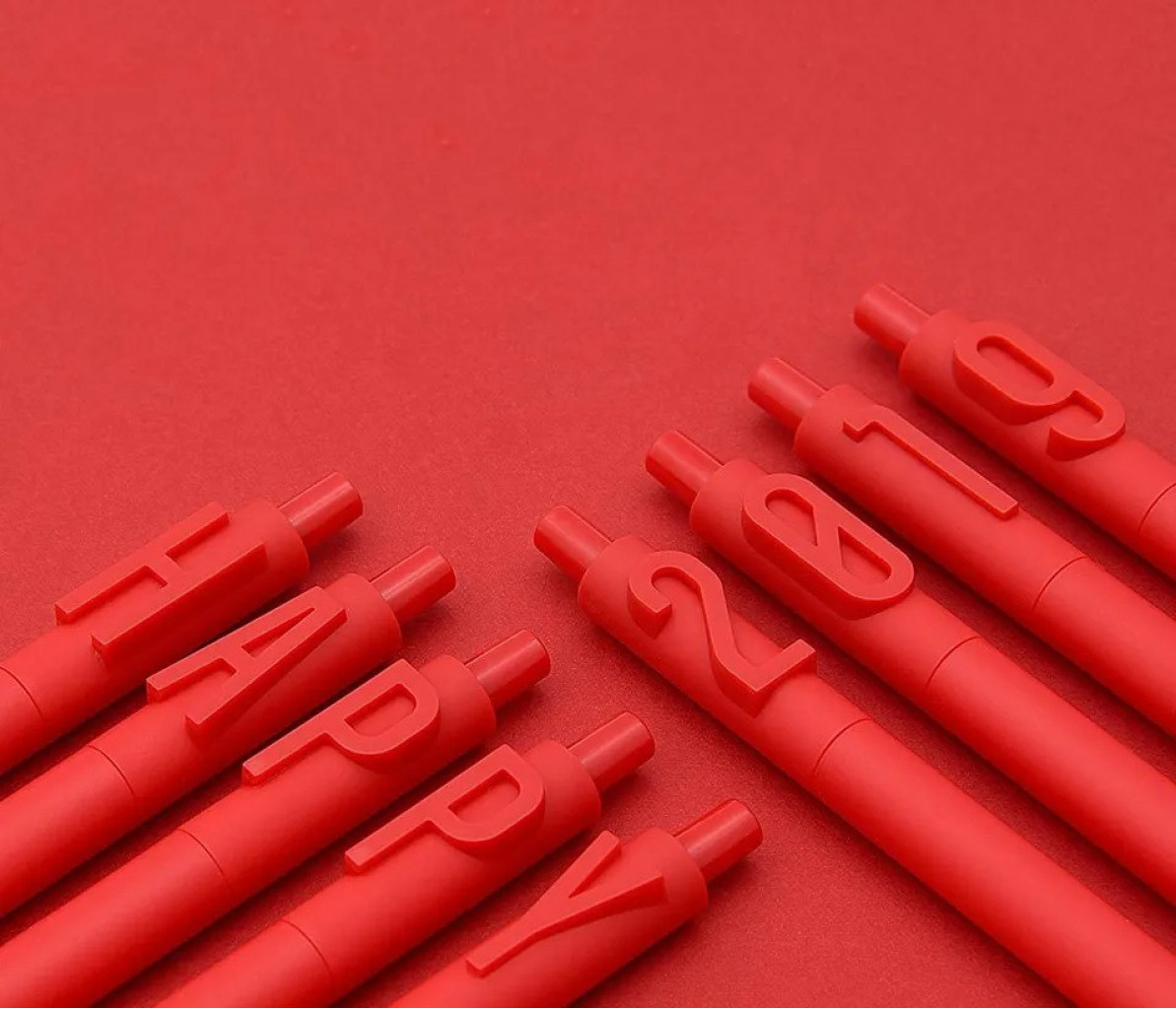 Набор гелевых ручек Xiaomi Kaco Green Alpha Letter Gel Pen Red