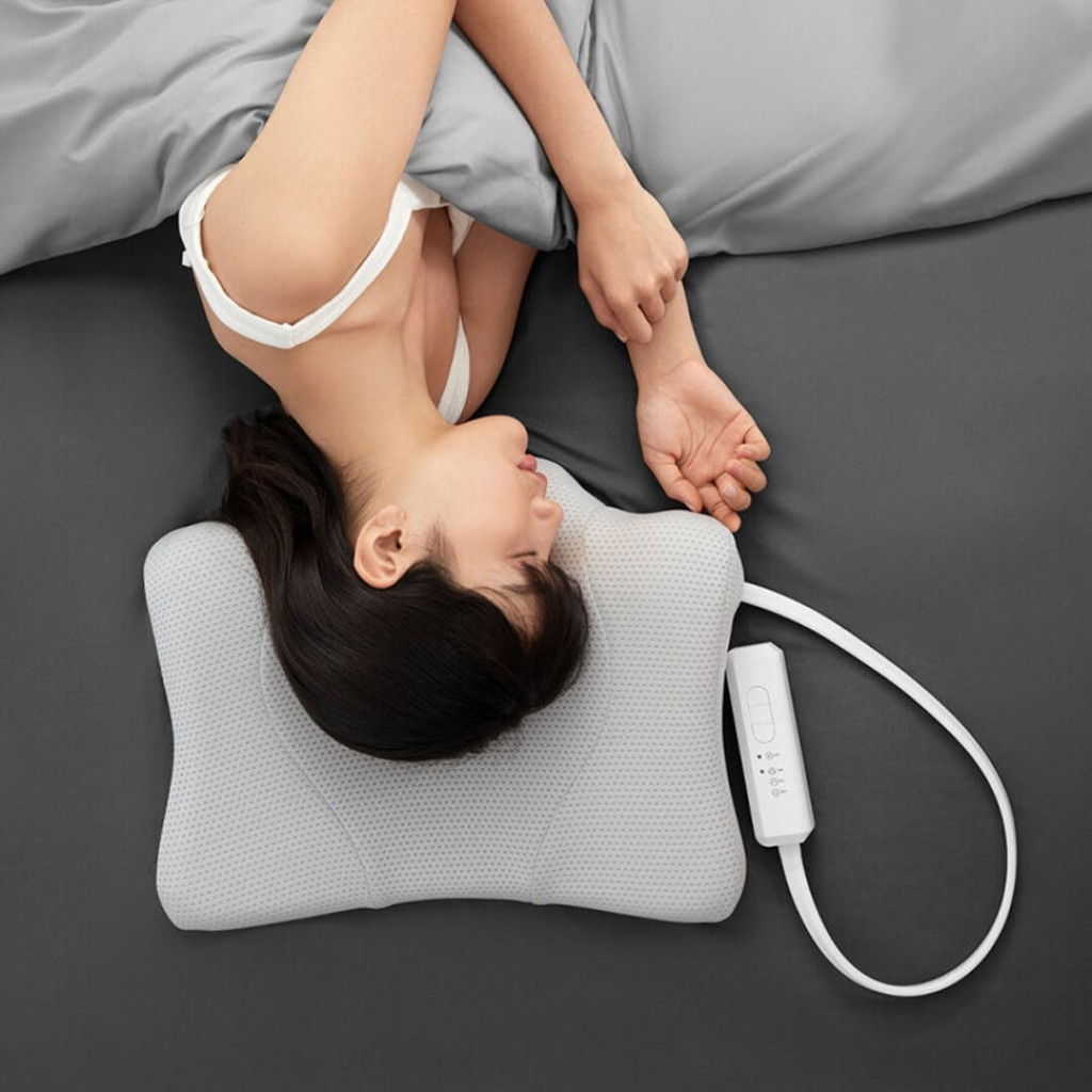 Массажная подушка Xiaomi Leravan Smart Sleep Traction Pillow Light grey (LJ-PL001)