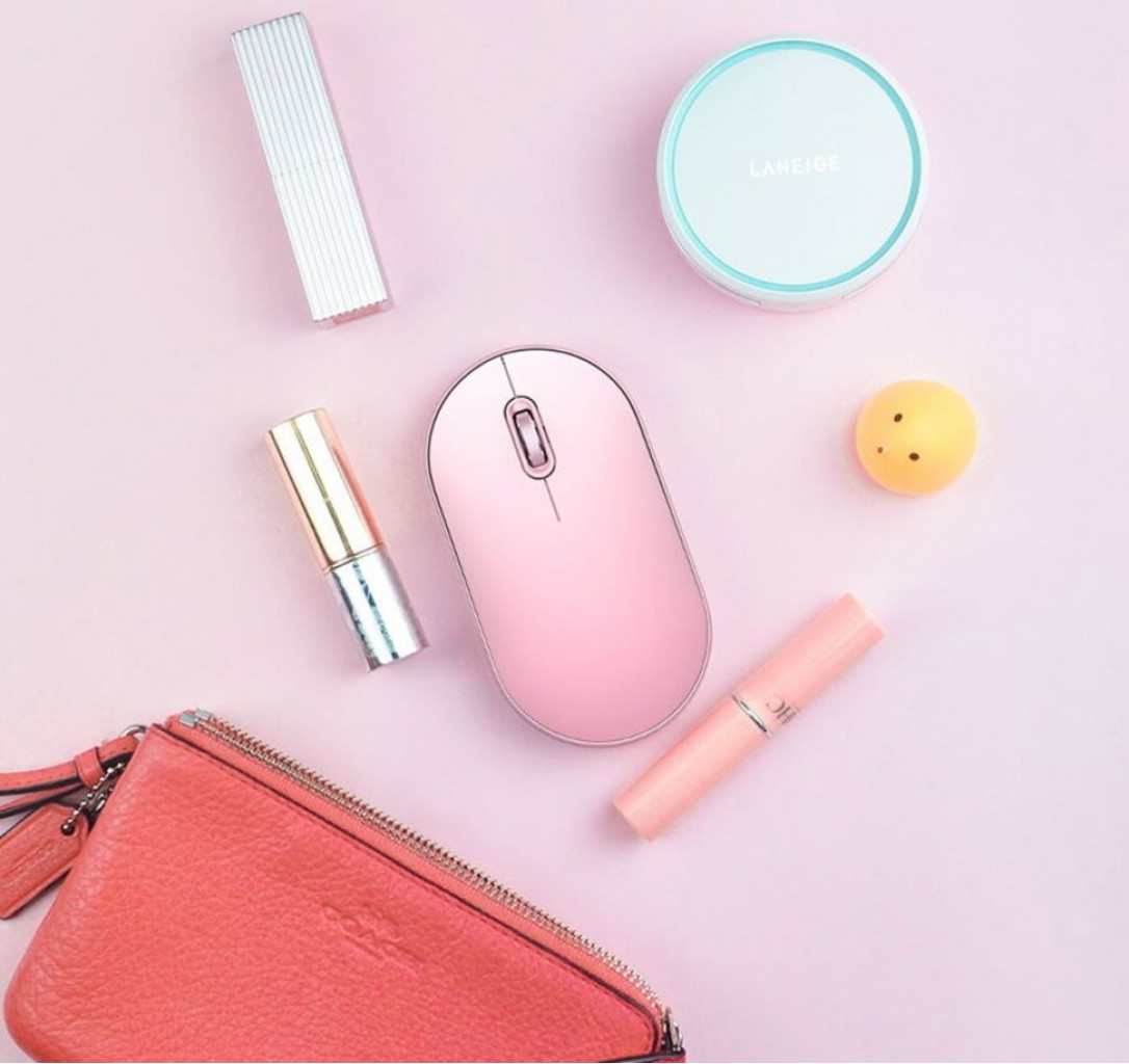 Беспроводная мышь Xiaomi MiiiW Mouse Bluetooth Silent Dual Mode, Pink (MWWHM01)