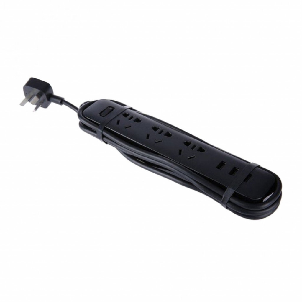 Удлинитель Xiaomi Mi Power Strip 3 Socket + 3 USB Black (XMCXB01QM)