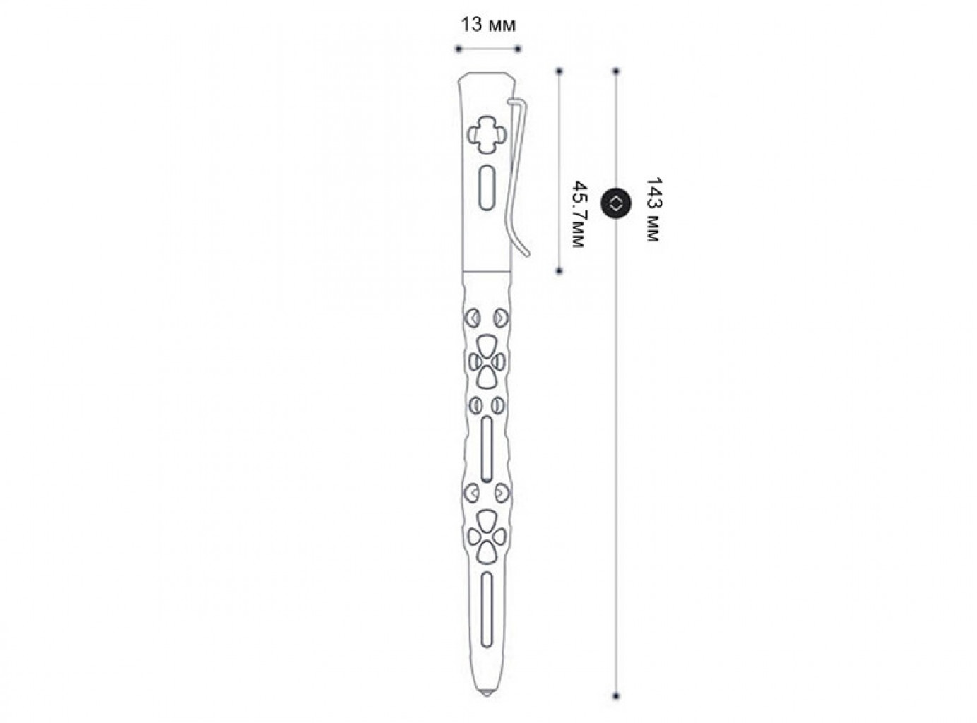 Тактическая ручка Xiaomi NexTool Tactical Pen Blue (KT5513B)