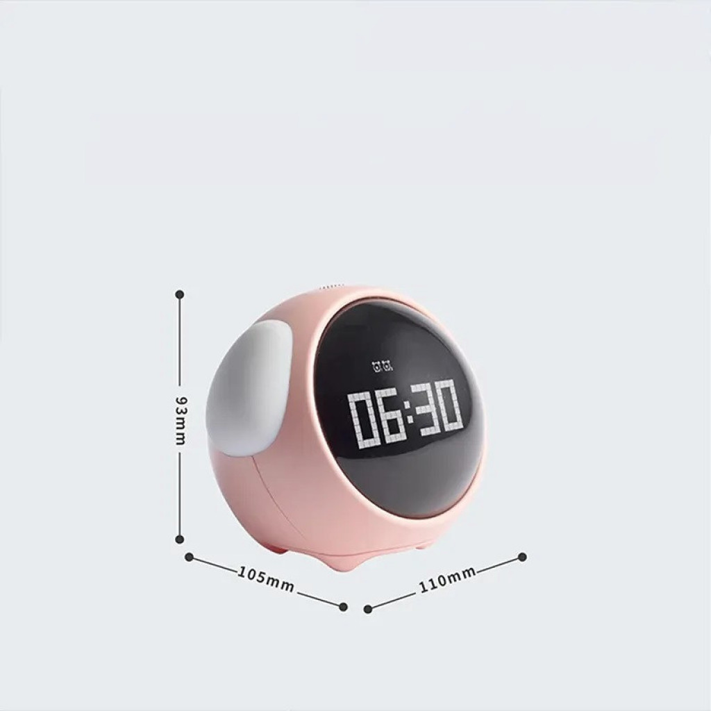 Умный будильник Xiaomi Cute Expression Alarm Clock, White