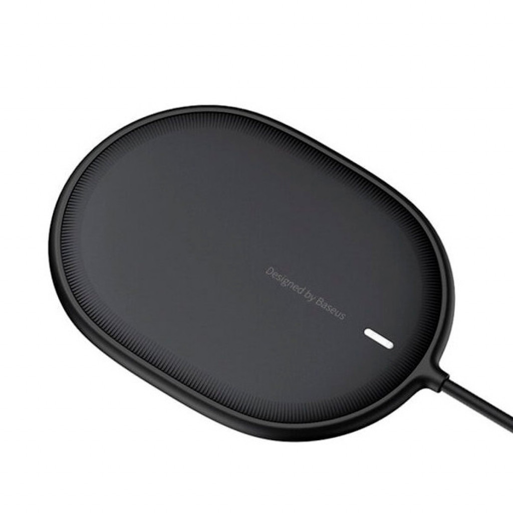 Беспроводное зарядное устройство для iPhone 12/12 Pro/12Pro Max 15w Baseus Light Magnetic Wireless Charger, Black (WXQJ-01)