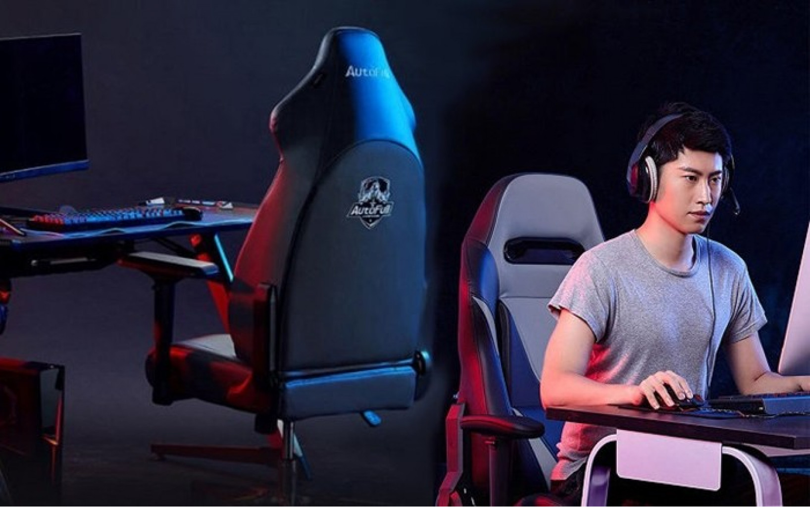 Компьютерное кресло Xiaomi AutoFull Gaming Chair Black and blue