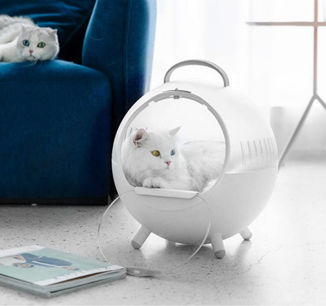 Переноска для кошек Xiaomi Furrytail Tail Life Cat's Moving Castle Cat Bag White