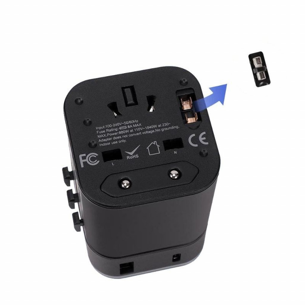 Конверсионная вилка Xiaomi 90Fun Multifunction Conversion Plug Black (RM-302PD)