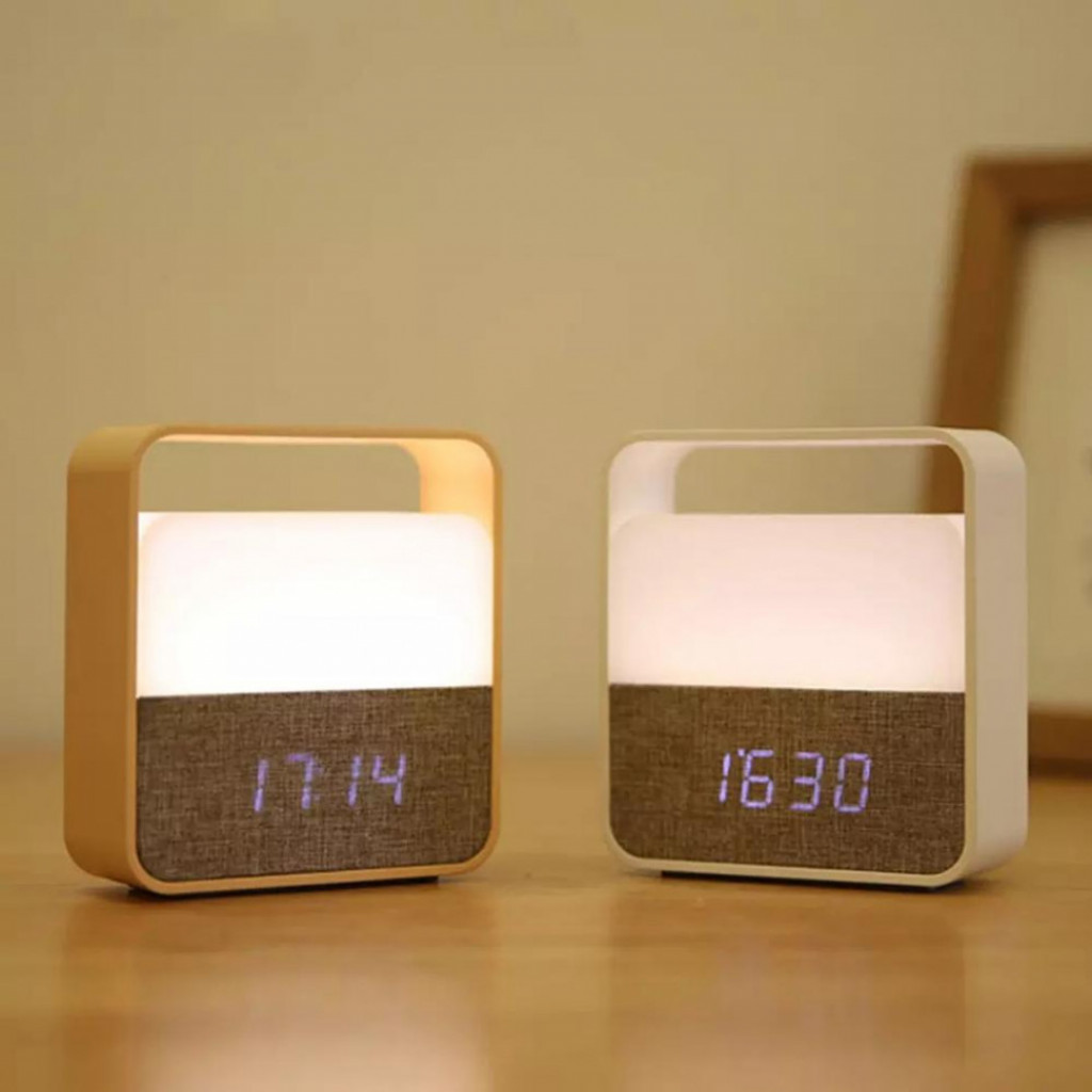 Будильник с ночником Xiaomi Midea Clock Alarm Night Light Elegant, White