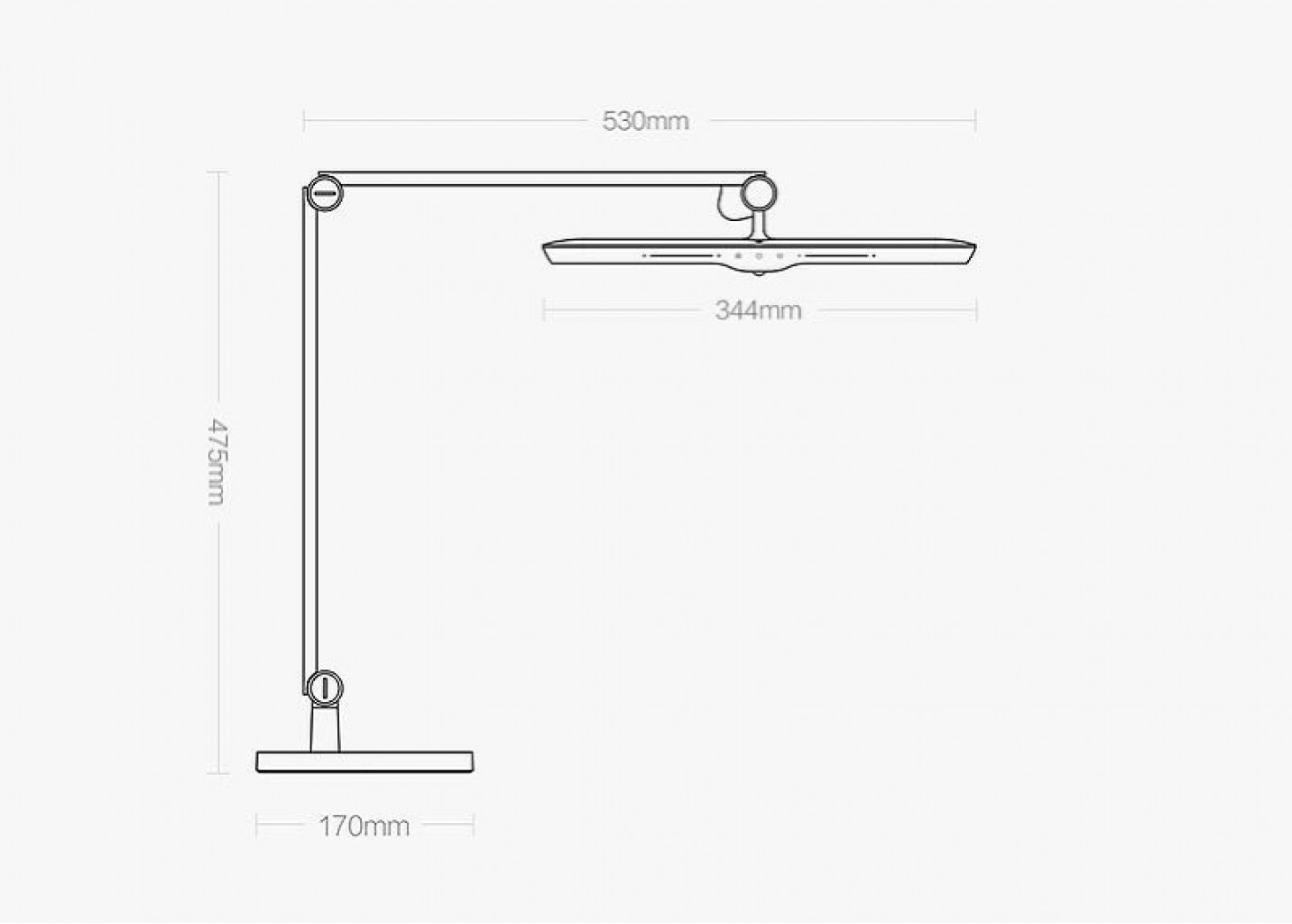 Настольная лампа Xiaomi Yeelight LED Vision Desk Lamp V1 Pro White (YLTD08YL)