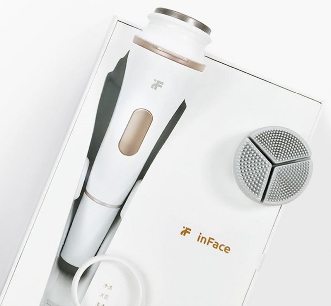 Вибромассажер для подтяжки кожи лица Xiaomi inFace Cleansing Instrument White (MS1000)