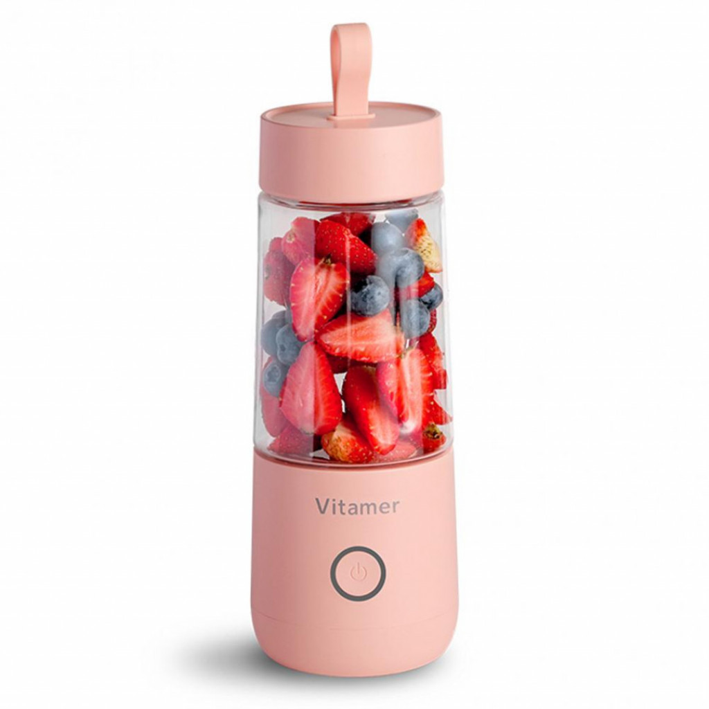 Портативная мини-соковыжималка Vitamer Smoothie Maker Usb, Pink (PW902)