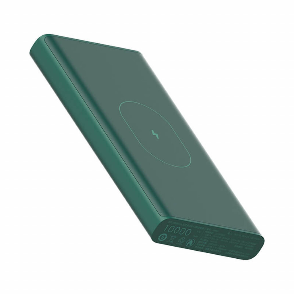 Беспроводной внешний аккумулятор Xiaomi ZMI 10000 mAh Wireless Charging Dark green (WPB01)