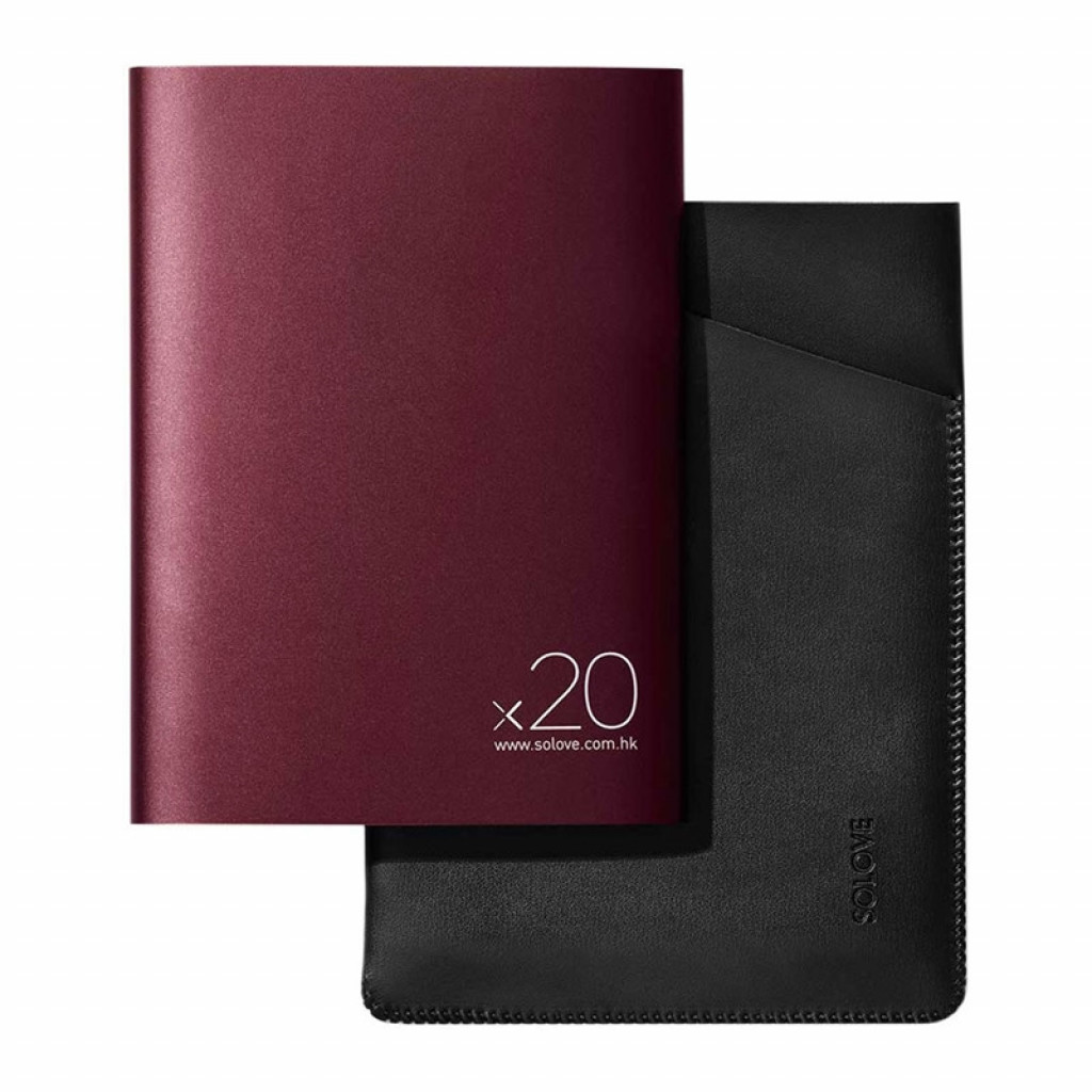 Внешний аккумулятор Xiaomi Solove Power Bank A8-2 20000 mAh, Dark Red (A8-2 Dark Red)