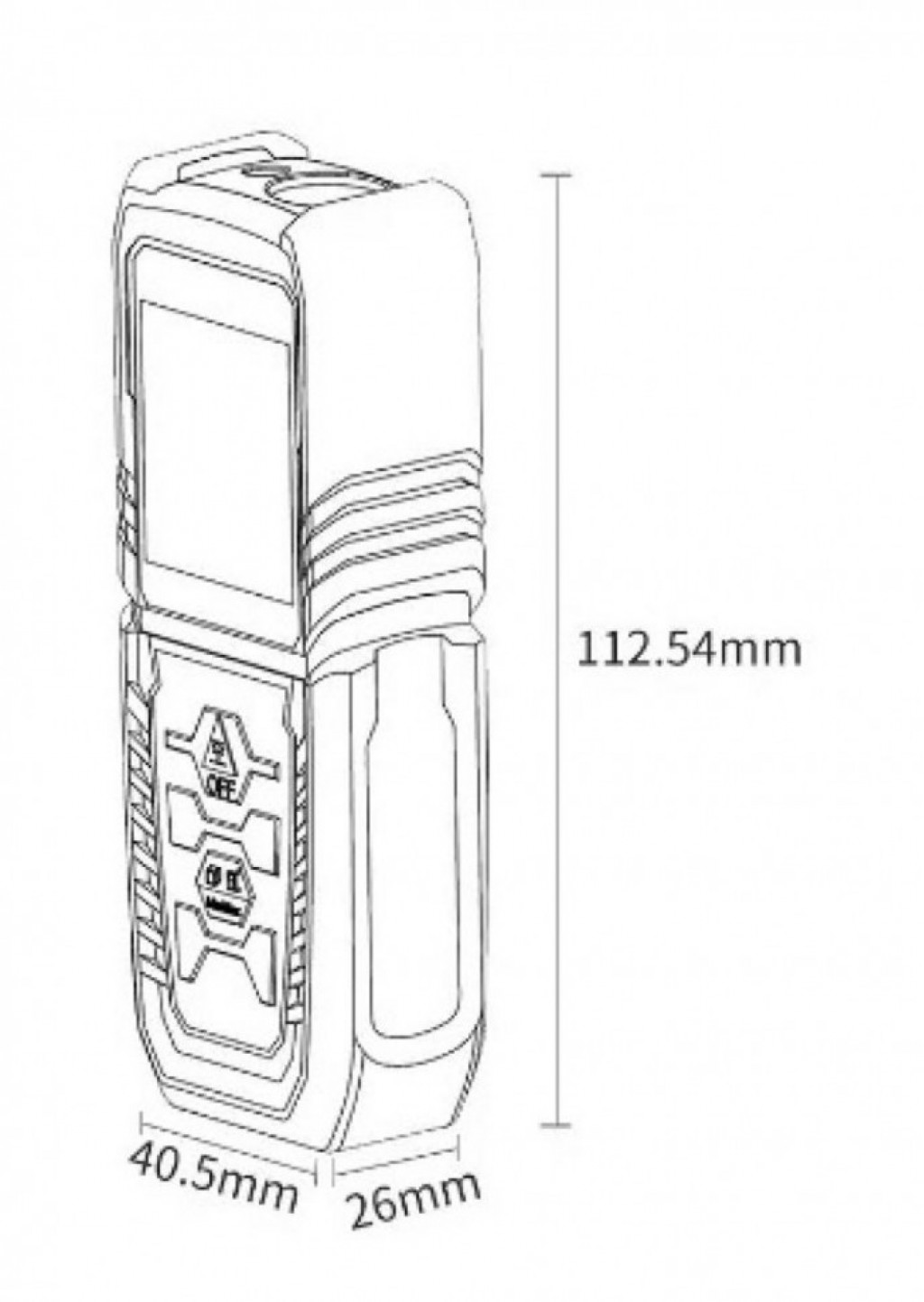 Лазерный дальномер Xiaomi AKKU Laser Distance Meter Black (AK302)