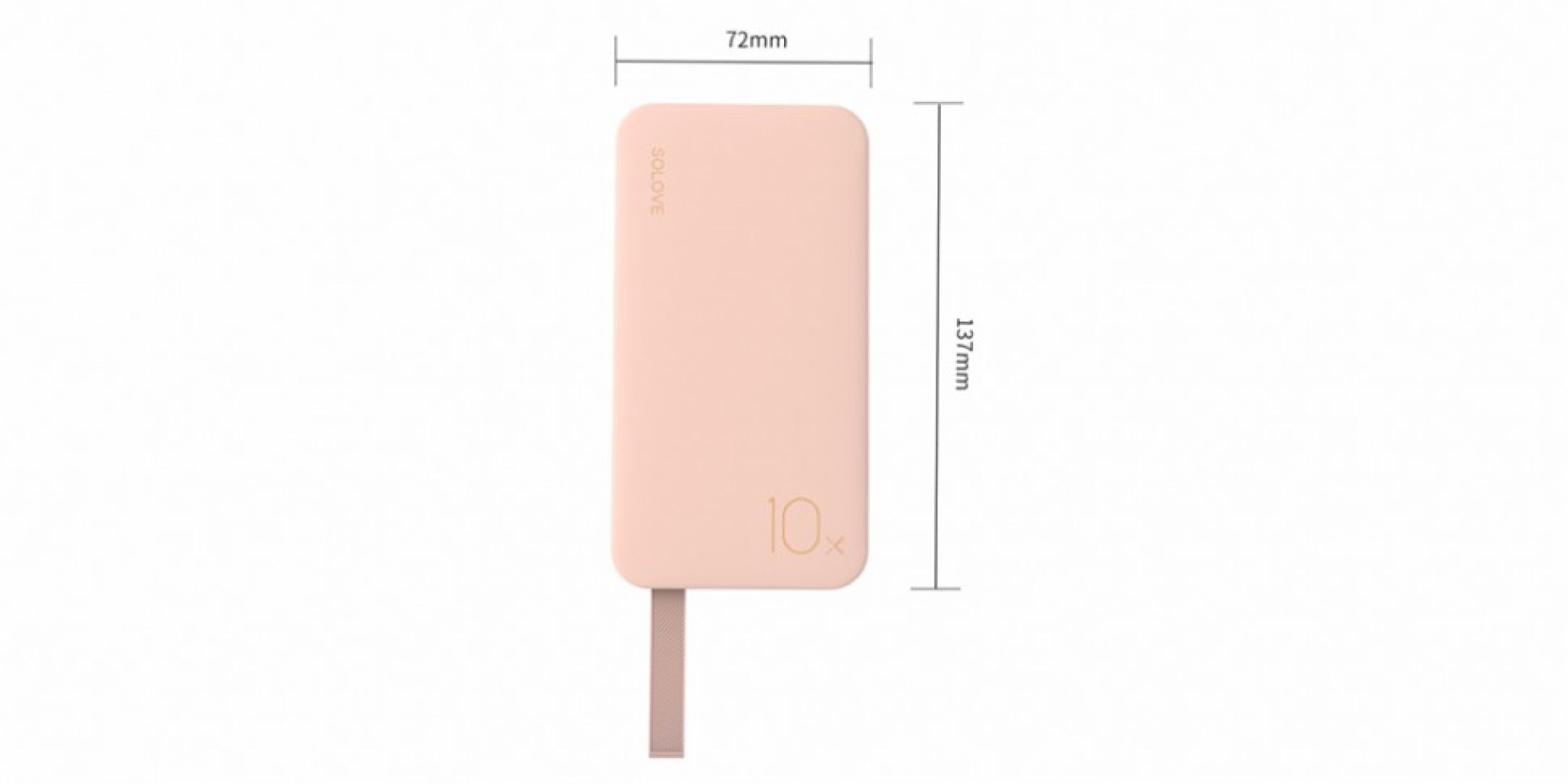 Внешний аккумулятор Xiaomi Solove Power Bank X8 10000 mAh, Brown (X8BR)