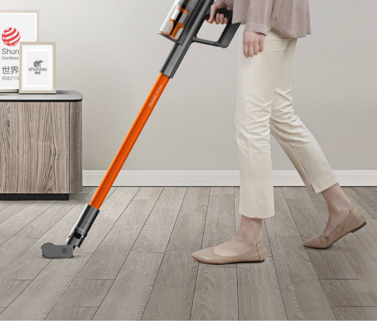 Беспроводной вертикальный пылесос Xiaomi Shunzao Handheld Vacuum Cleaner Z11 Max Gray