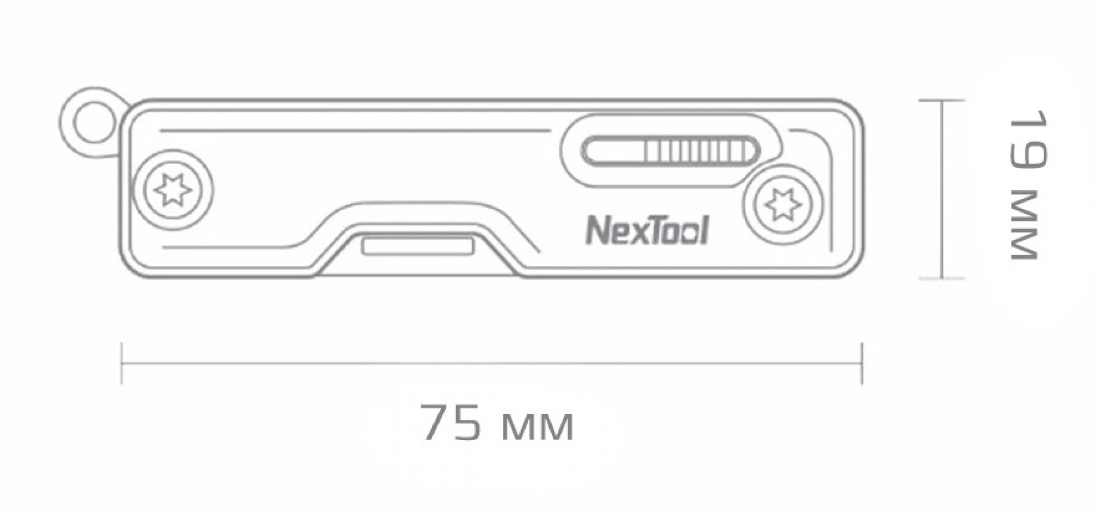 Многофункциональный мультитул Xiaomi NexTool Multifunction Knife, Blue (NE20097)