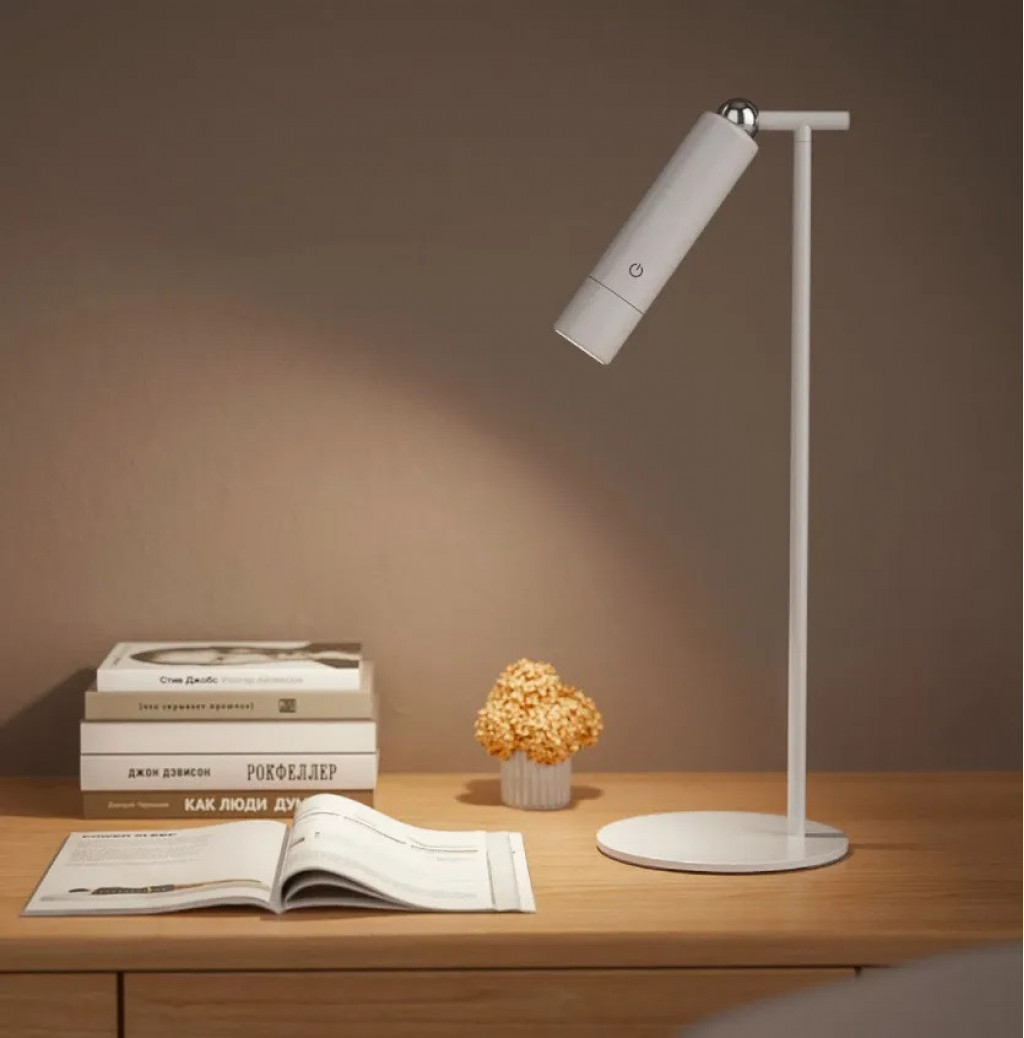 Многофункциональная портативная настольная лампа 3 в 1 Xiaomi HuiZuo Portable Mobile Desk Lamp White (DT58-BKT)