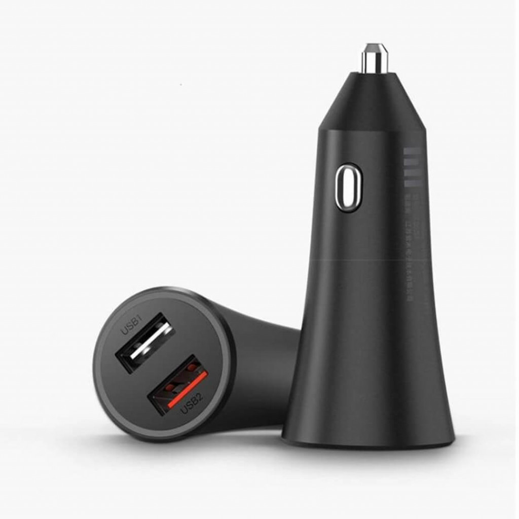 Автомобильное зарядное устройство Mi 37W Dual-Port Car Charger Black (CC06ZM)