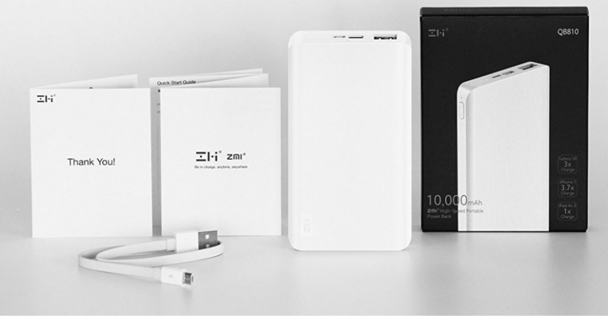 Внешний аккумулятор Xiaomi ZMI Power Bank 10000 mAh, Black (QB810)