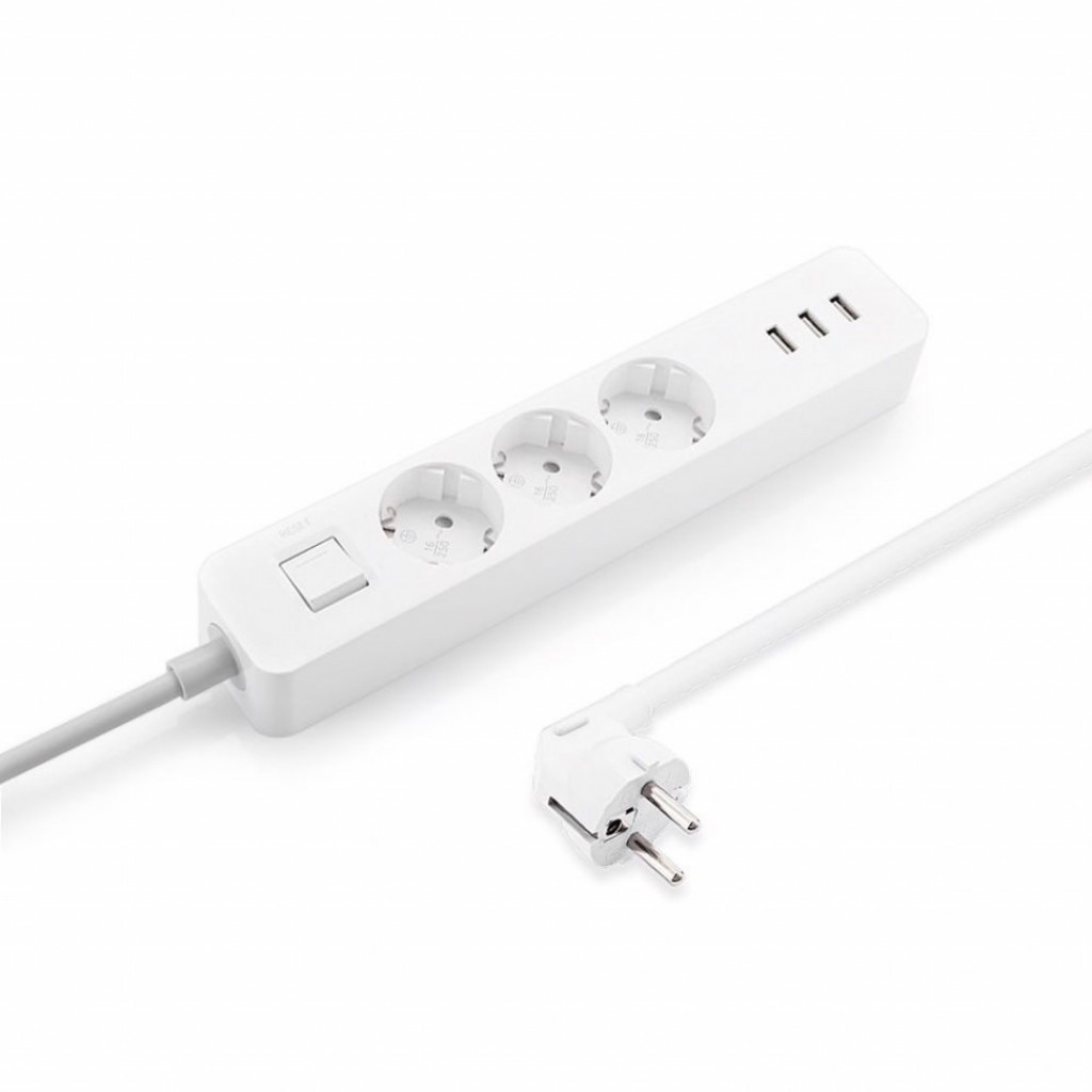 Удлинитель Xiaomi Mi Power Strip 3 White (XMCXB01QM)