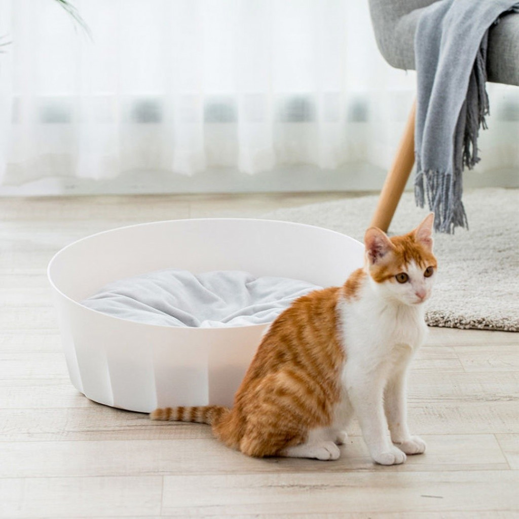 Лежанка для домашних животных Xiaomi Jordan&Judy Round Pet Nest White (PE010)